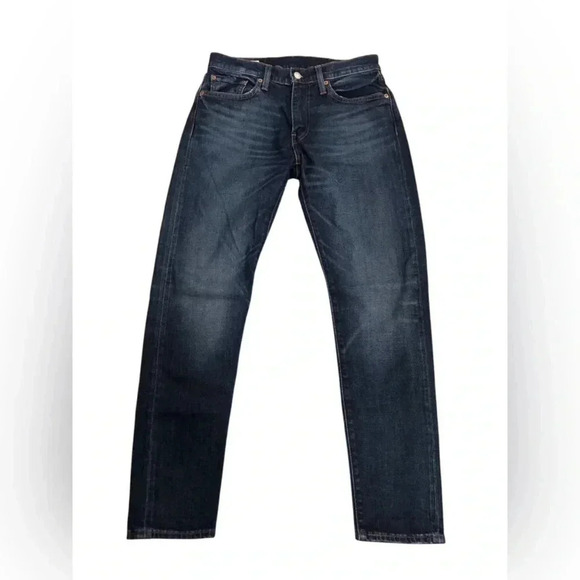 Levi’s 512 Big E Mens 29x30 Slim Tapered Fit Blue Jeans Red Tab Distressed - Picture 2 of 9